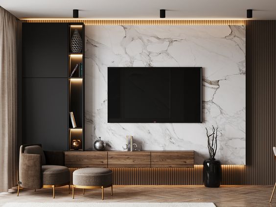 Ferko Signature TV ünitesi orta açı görünüm